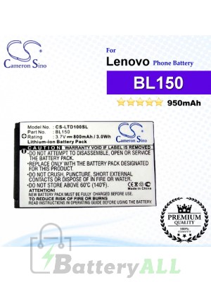 CS-LTD100SL For Lenovo Phone Battery Model BL150