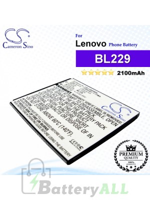 CS-LVA808SL For Lenovo Phone Battery Model BL229