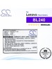 CS-LVA936SL For Lenovo Phone Battery Model BL240