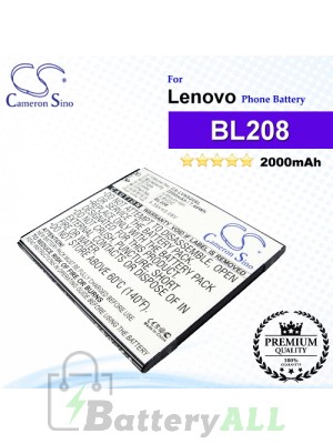 CS-LVK920SL For Lenovo Phone Battery Model BL208