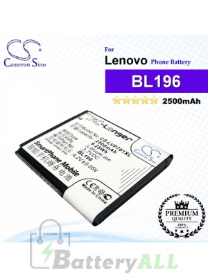 CS-LVP701XL For Lenovo Phone Battery Model BL196