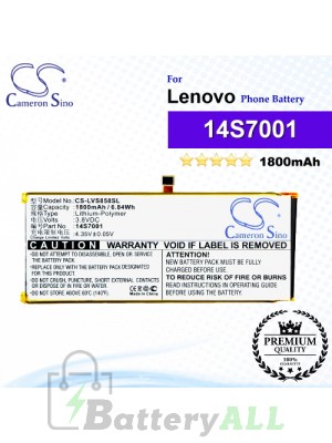 CS-LVS858SL For Lenovo Phone Battery Model 14S7001