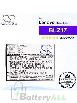 CS-LVS930SL For Lenovo Phone Battery Model BL217