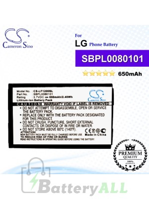 CS-LF1200SL For LG Phone Battery Model SBPL0080101