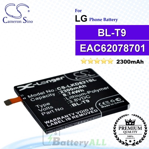 CS-LKD821SL For LG / Google Phone Battery Model BL-T9 / EAC62078701