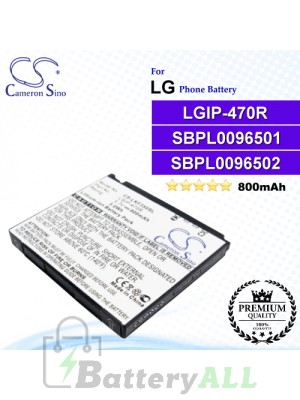 CS-LKF350SL For LG Phone Battery Model LGIP-470R / SBPL0096502 / SBL0096501