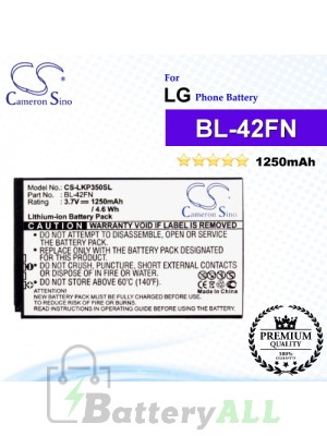 CS-LKP350SL For LG Phone Battery Model BL-42FN