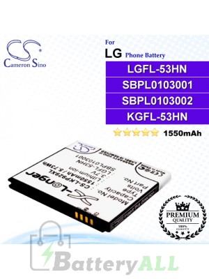 CS-LKP929XL For LG Phone Battery Model LGFL-53HN / SBPL0103001 / SBPL0103002 / KGFL-53HN