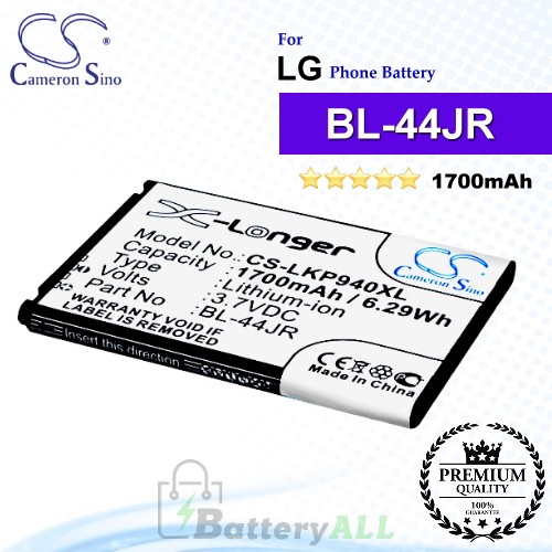 CS-LKP940XL For LG Phone Battery Model BL-44JR