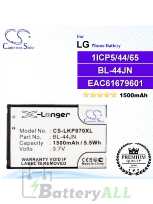 CS-LKP970XL For LG Phone Battery Model BL-44JN / EAC61679601 / 1ICP5/44/65
