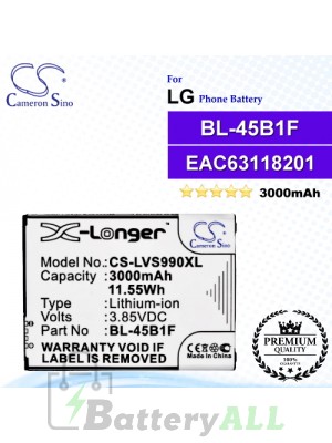 CS-LVS990XL For LG Phone Battery Model BL-45B1F / EAC63118201 / EAC63158401 AAC