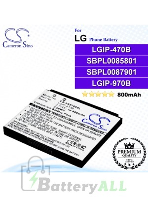 CS-VX8700SL For LG Phone Battery Model LGIP-470B / SBPL0085801 / SBPL0087901 / LGIP-970B