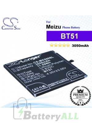 CS-MX500SL - Meizu Phone Battery Model BT51