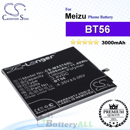 CS-MX576SL - Meizu Phone Battery Model BT56