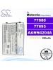 CS-E380SL For Motorola Phone Battery Model 77680 / 77693 / AANN4204A / AANN4210A / AANN4210B / AANN4258A / AANN4285B / BX200 / CFNN1028