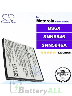 CS-MOA555SL For Motorola Phone Battery Model BS6X / SNN5846 / SNN5846A