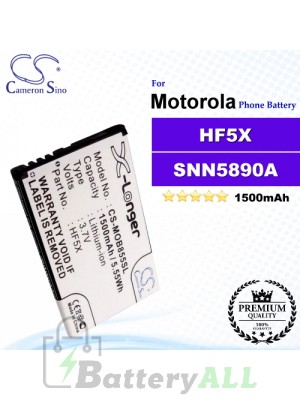 CS-MOB855SL For Motorola Phone Battery Model HF5X / SNN5890A