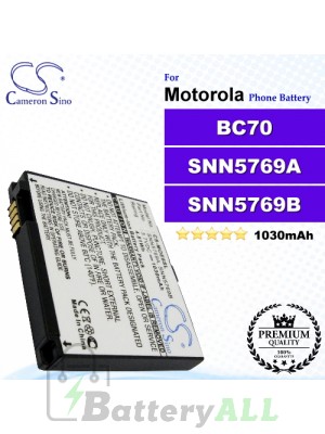 CS-MOE6SL For Motorola Phone Battery Model BC70 / SNN5769A / SNN5769B