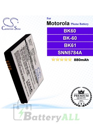 CS-MOE8SL For Motorola Phone Battery Model BK60 / BK-60 / BK61 / BK-61 / SNN5756A / SNN5784A / SNN5795 / SNN5795A / SNN5795C / SNN5815 / SNN5815A