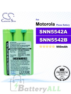 CS-MOT2288SL For Motorola Phone Battery Model SNN5542A / SNN5542B