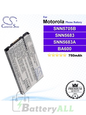 CS-MOV60SL For Motorola Phone Battery Model SNN5705B