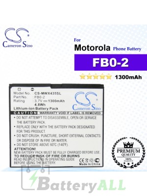 CS-MWX435SL For Motorola Phone Battery Model FB0-2