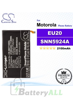 CS-MXT108SL For Motorola Phone Battery Model EU20 / SNN5924A