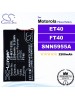 CS-MXT152SL For Motorola Phone Battery Model ET40 / FT40 / SNN5955A / SNN5956A