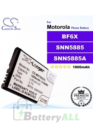 CS-MXT882XL For Motorola Phone Battery Model BF6X / SNN5885 / SNN5885A