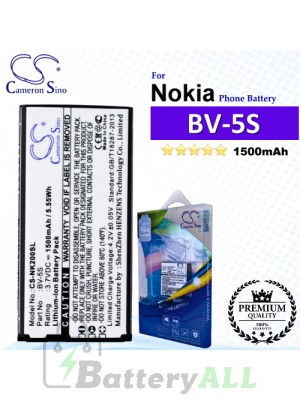 CS-NK200SL For Nokia Phone Battery Model BV-5S