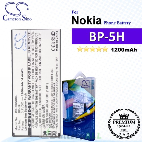 CS-NK5HSL For Nokia Phone Battery Model BP-5H