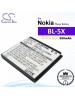 CS-NK5XML For Nokia Phone Battery Model BL-5X