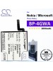 CS-NK720XL For Nokia / Microsoft Phone Battery Model BP-4GWA