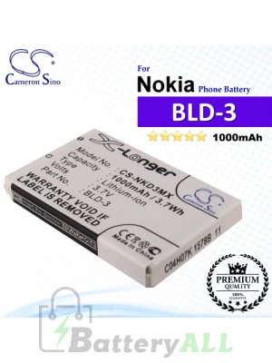 CS-NKD3MX For Nokia Phone Battery Model BLD-3