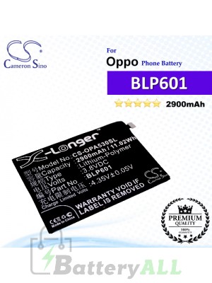 CS-OPA530SL For Oppo Phone Battery Model BLP601