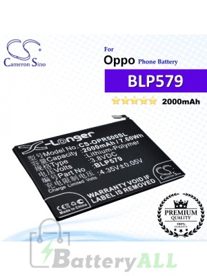 CS-OPR500SL For Oppo Phone Battery Model BLP579
