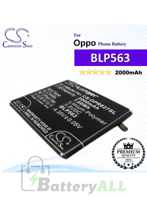 CS-OPR827SL For Oppo Phone Battery Model BLP563