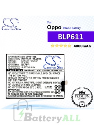 CS-OPR910SL For Oppo Phone Battery Model BLP611