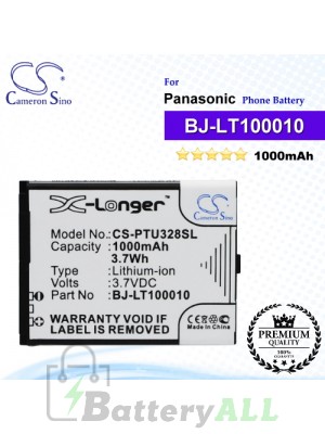 CS-PTU328SL For Panasonic Phone Battery Model BJ-LT100010
