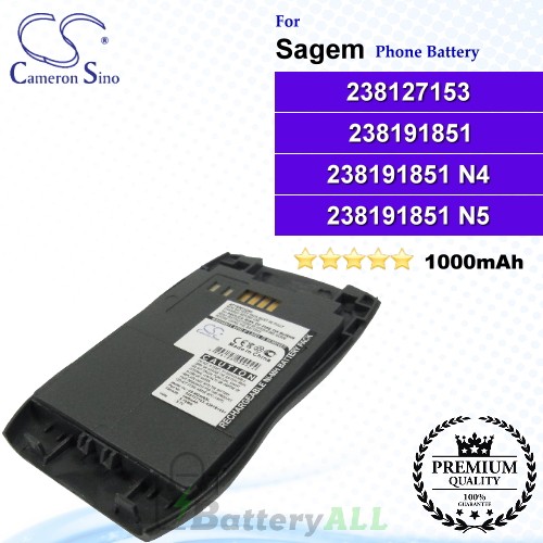 CS-MC928SL For Sagem Phone Battery Model 238127153 / 238191851 / 238191851 N4 / 238191851 N5