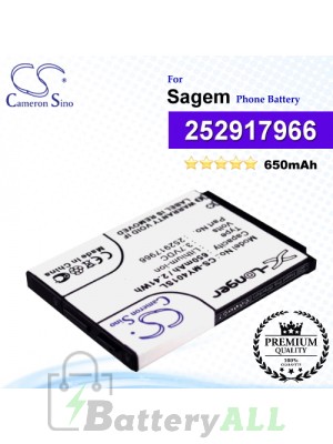 CS-MY401SL For Sagem Phone Battery Model 252917966
