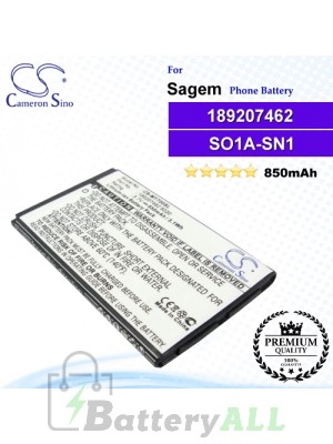 CS-MY700SL For Sagem Phone Battery Model 189207462 / SO1A-SN1