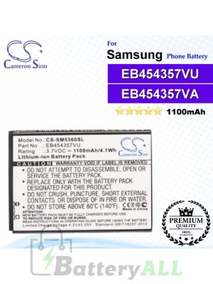 CS-SM5360SL For Samsung Phone Battery Model EB454357VU / EB454357VA