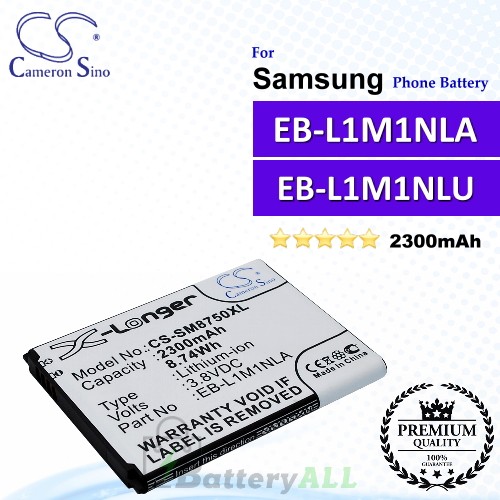 CS-SM8750XL For Samsung Phone Battery Model EB-L1M1NLA / EB-L1M1NLU