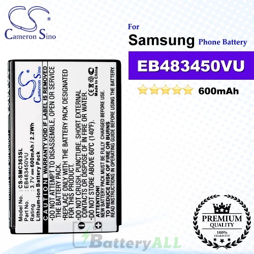 CS-SMC363SL For Samsung Phone Battery Model EB483450VU