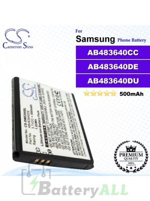 CS-SME200SL For Samsung Phone Battery Model AB483640DE / AB483640DU / AB483640CC