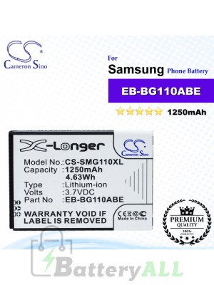 CS-SMG110XL For Samsung Phone Battery Model EB-BG110ABE