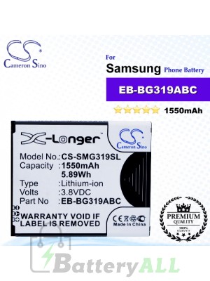 CS-SMG319SL For Samsung Phone Battery Model EB-BG319ABC