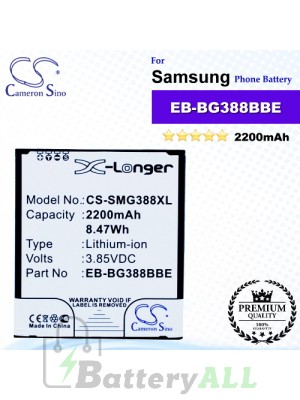 CS-SMG388XL For Samsung Phone Battery Model EB-BG388BBE / EB-BG388BBECWW / GH43-04433A