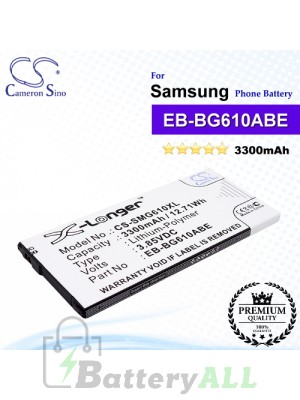 CS-SMG610XL For Samsung Phone Battery Model EB-BG610ABE